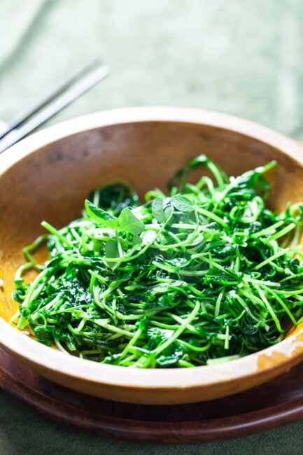 Chinese Stir Fried Pea Shoots