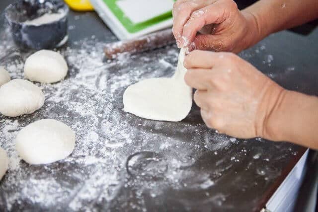 folding dough step 1