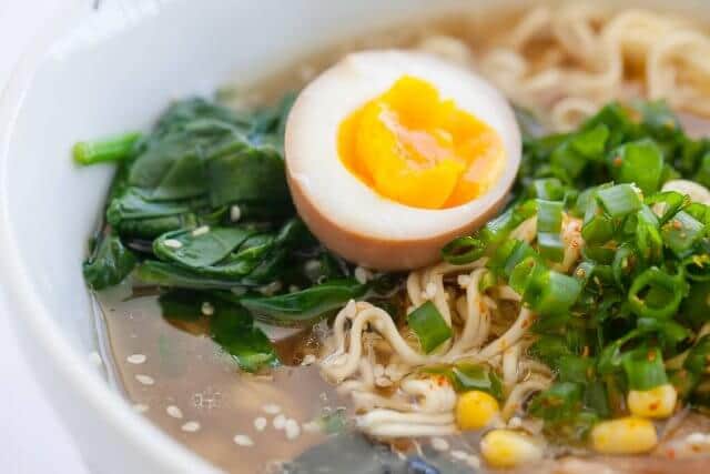 close up of instant pot Ramen Recipe