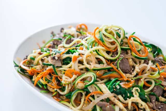 spiralized zucchini noodles japchae korean recipe-5096