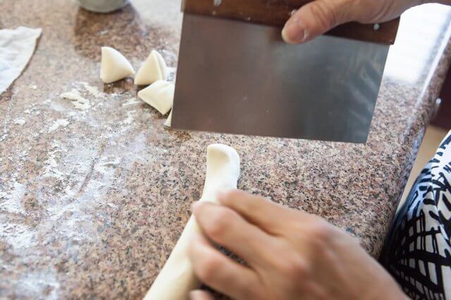 dough chopping