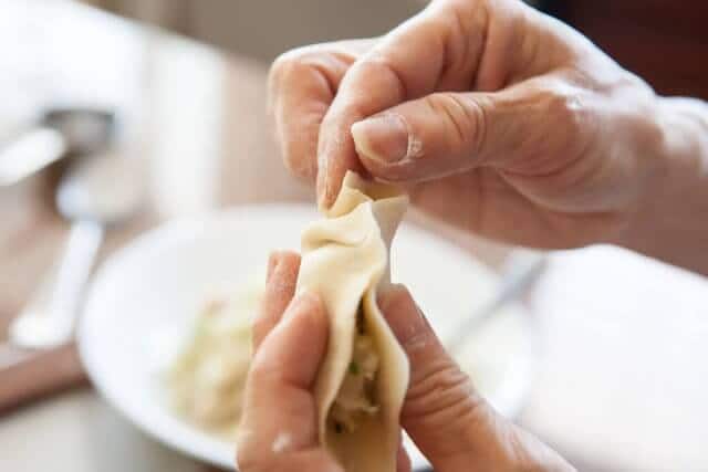 folding potsticker dumpling part 4