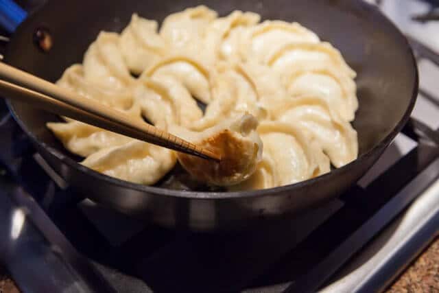 browned bottomed dumplings