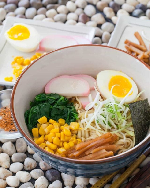 15 Minute Miso Ramen Recipe - authentic flavor with a shortcut - dress up packaged ramen!
