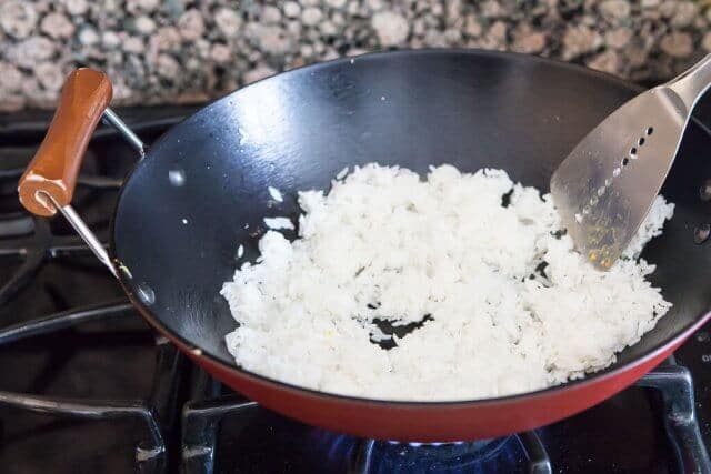 chicken fried rice recipe - add rice