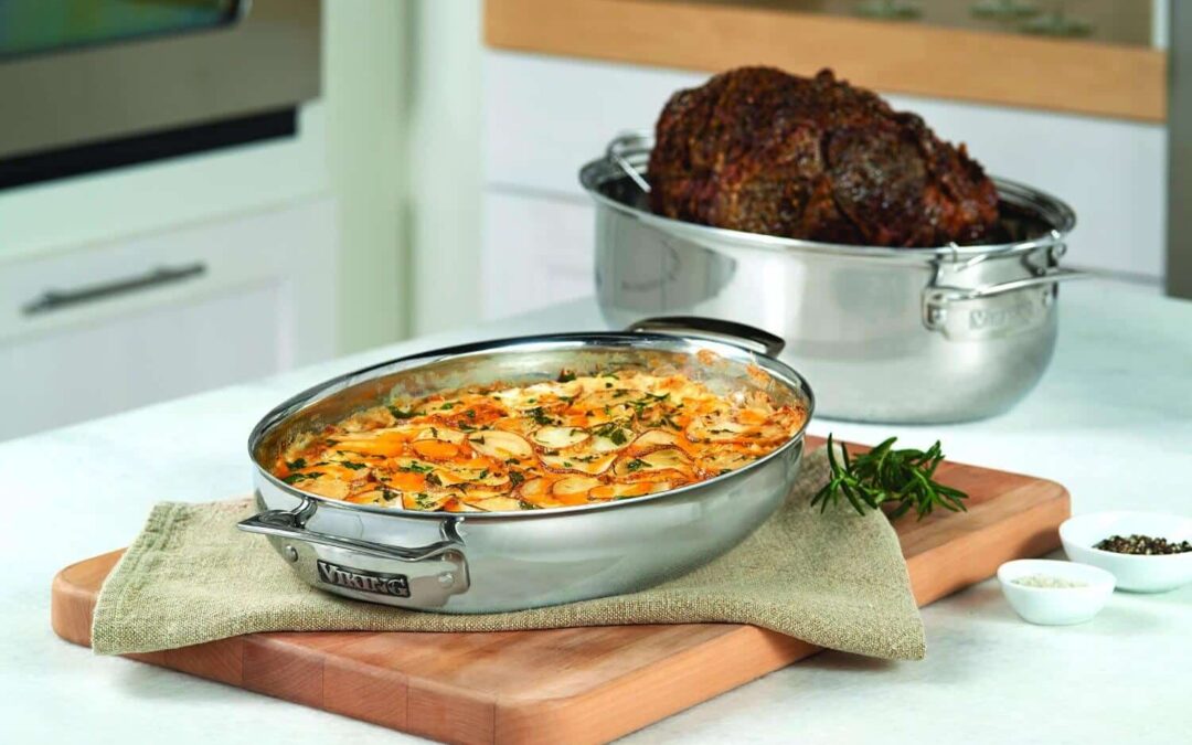Viking 3-in-1 Stainless Steel Oval Roaster