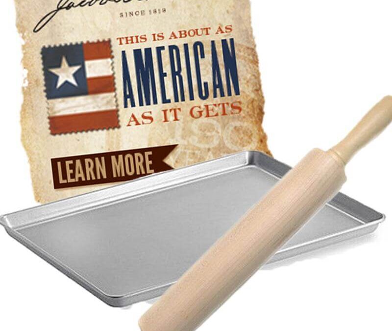 Jacob Bromwell Made in USA Cookie Sheet & Rolling Pin
