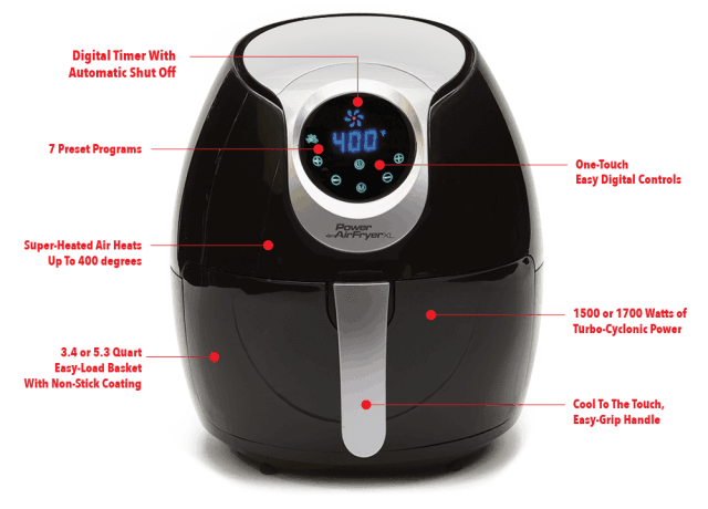 Power AirFryer - 5.3 qt. Digital Air Fryer