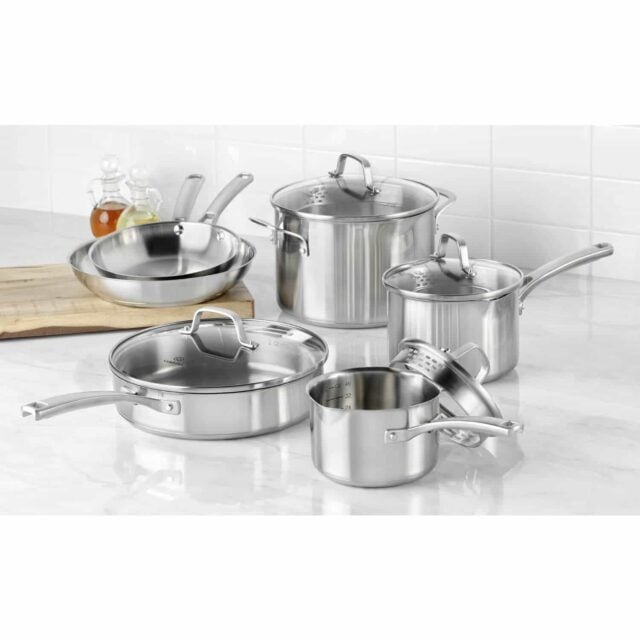 Calphalon Classic Stainless Steel Cookware, Sauce Pan, 1 1/2-quart