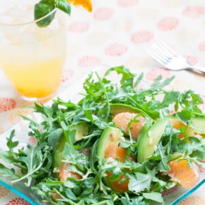 grapfruit avocado arugula salad recipe