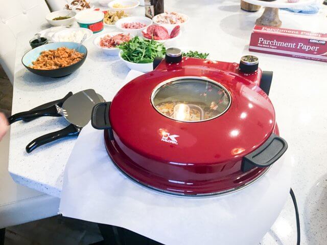 Kalorik Hot Stone Red Electric Pizza Oven 