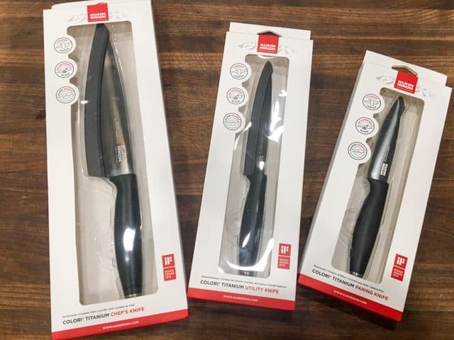 Kuhn Rikon Colori Titanium Knife Set Review & Giveaway • Steamy