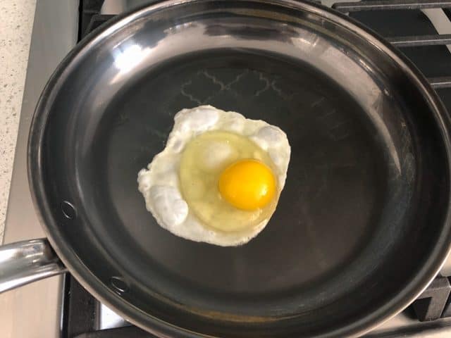 Hestan NanoBond Cookware review egg test