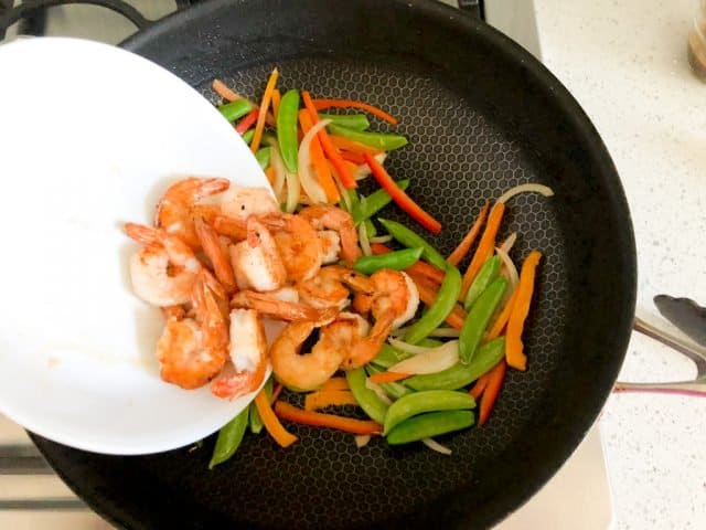 Shrimp Teriyaki Recipe stir fry vegetables 