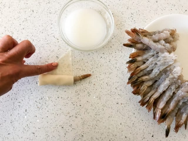 folding shrimp for firecracker shrimp recipe