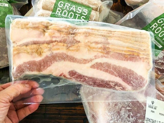Grass Roots Cooperative Review - bacon