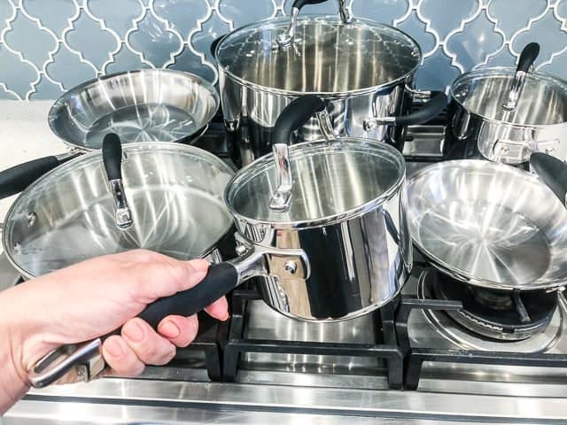 Anolon Advanced Tri-Ply Cookware review handles