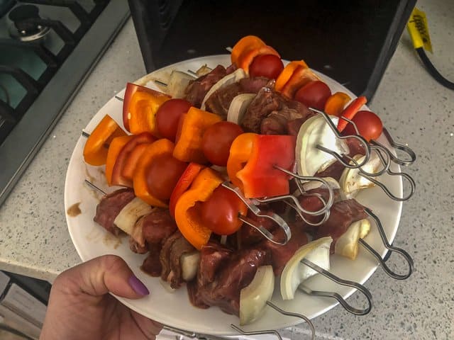 Power Air Fryer Oven Review - skewers