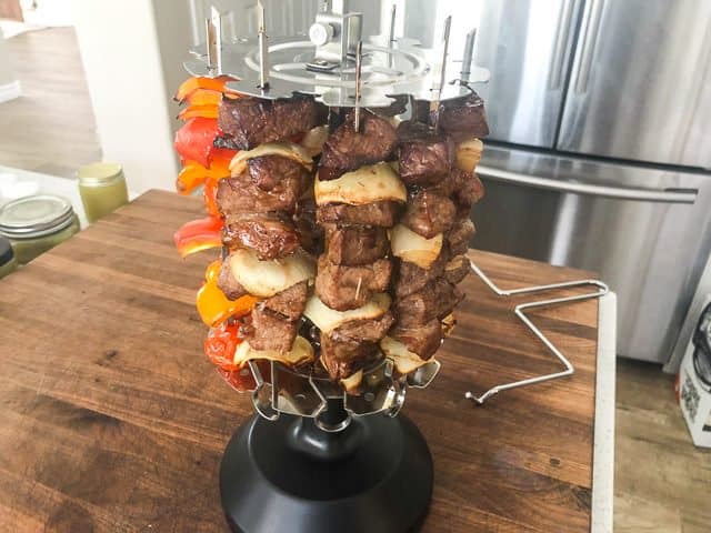 Power Air Fryer Oven Review - skewers