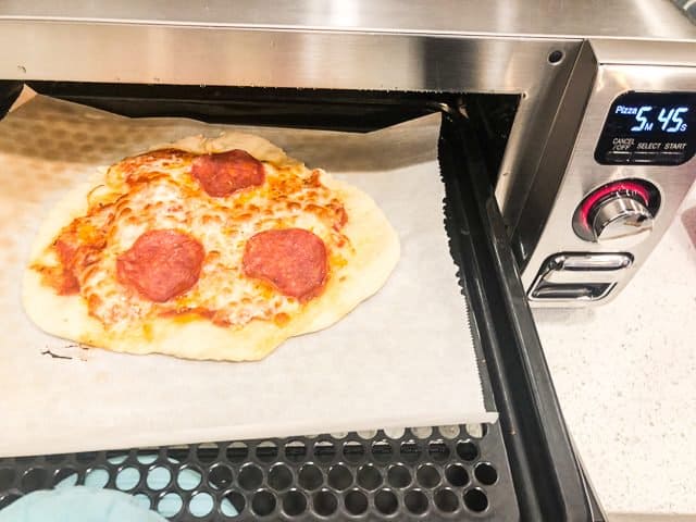 Sharp Superheated Steam Oven Review fresh pizza