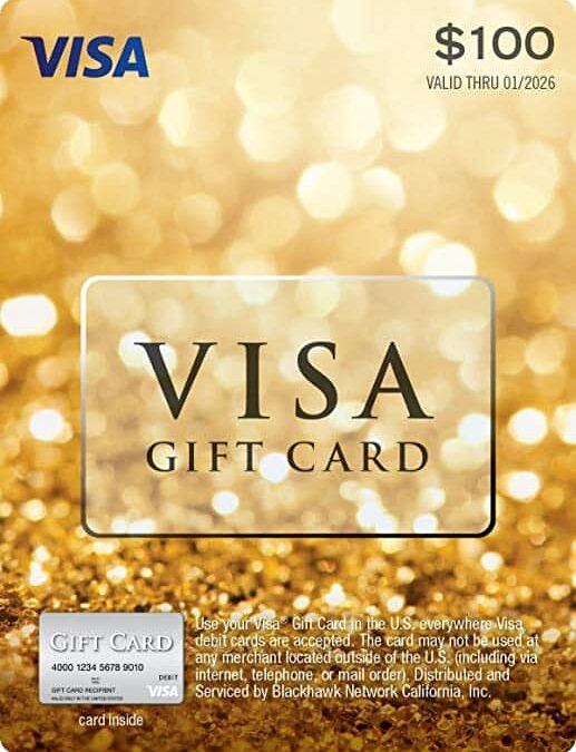 $100 Visa Gift Card Giveaway