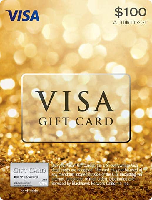 $100 Visa Gift Card Giveaway