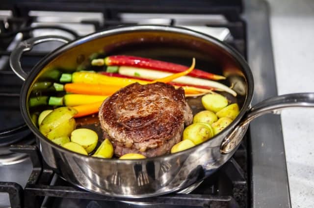 Add vegetables Ribeye Cap Steak Recipe
