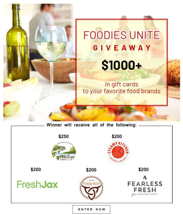 $1000 Foodies Unite Gift Package