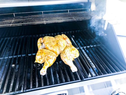 Cuisinart 3-in-1 Stainless Gas Grill Review smoking chicken