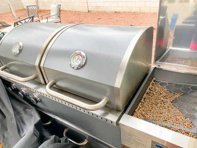 Members mark hybrid outlet pellet and gas grill