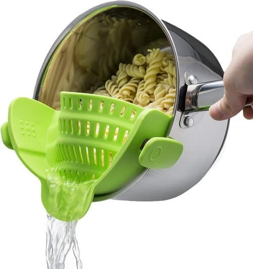 Snap strainer