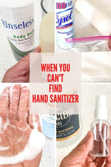Hand Sanitizer Alternatives: When you can’t find sanitizer