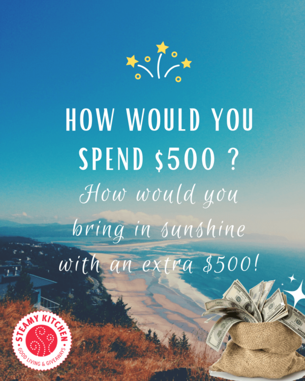 Hello Sunshine! $500 Cash Giveaway • Steamy Kitchen Recipes Giveaways