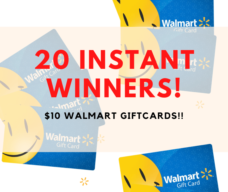 20 Instant Win $10 Walmart Gift Cards