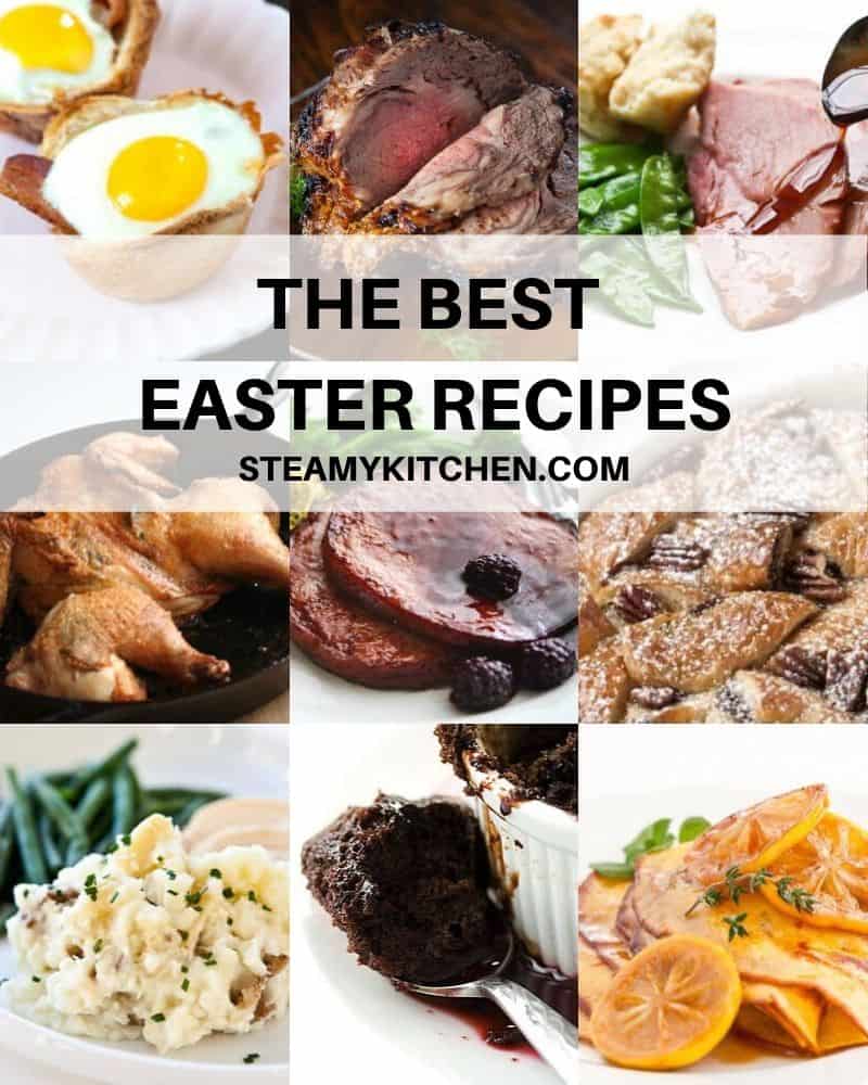Collage of Easter recipes