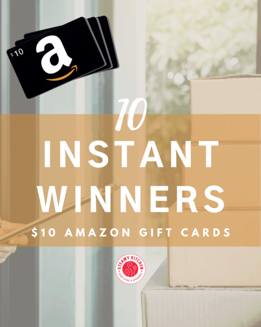 Amazon 10 Gift Card Instant Win Game Steamy Kitchen Recipes
