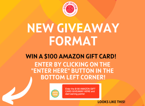 100 Amazon Gift Card Giveaway New Format Steamy Kitchen Recipes Giveaways