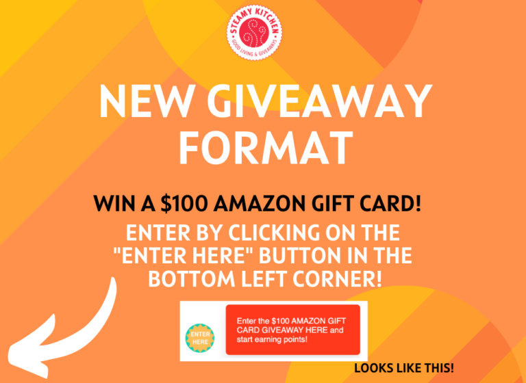 $100 Amazon Gift Card Giveaway - NEW FORMAT • Steamy Kitchen Recipes ...