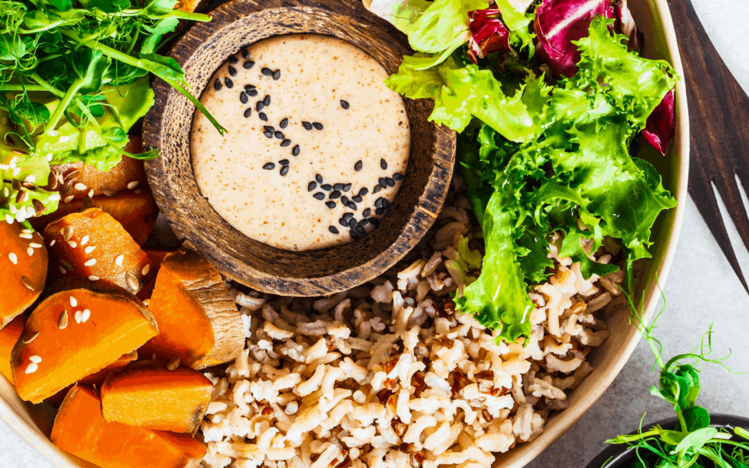 Rainbow Buddha Bowl Recipe with Tahini-Lemon Dressing