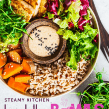 Rainbow Buddha Bowl with Tahini-Lemon Dressing