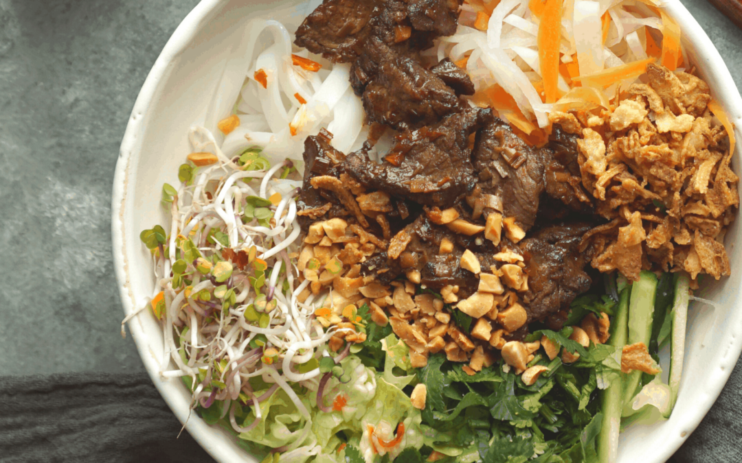 Rice Noodle Buddha Bowl with Vietnamese Dressing Recipe