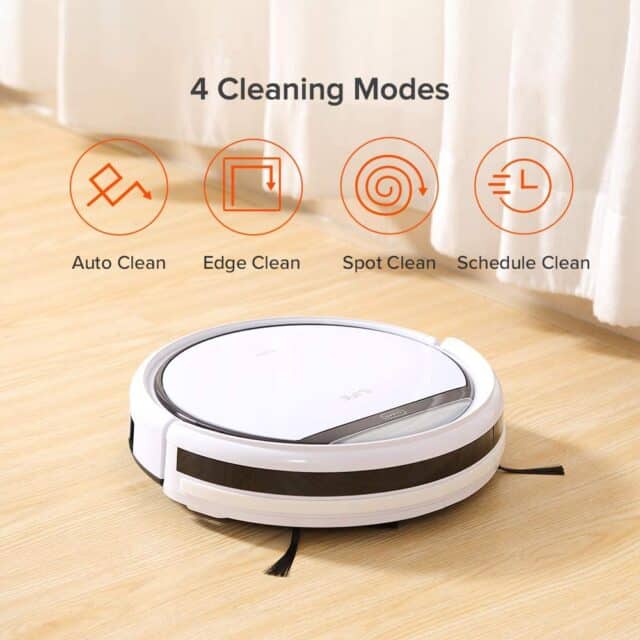 Pet Hair Care Powerful Suction Tangle-Free Good for Hard Floor and Low Pile Carpet Daily Planning Slim Design Newer Version of V3s ILIFE V3s Pro Robotic Vacuum Auto Charge 4 Pack