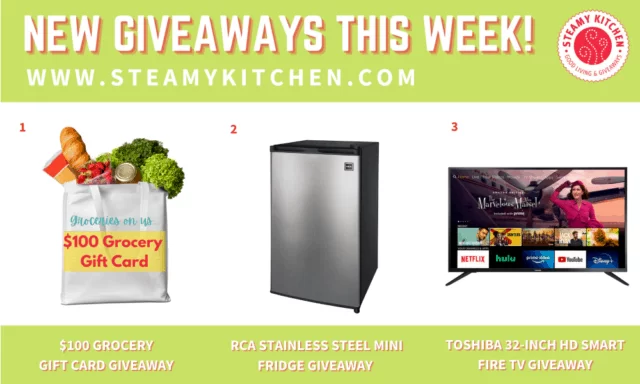 RCA Stainless Steel Mini Fridge Giveaway • Steamy Kitchen Recipes Giveaways