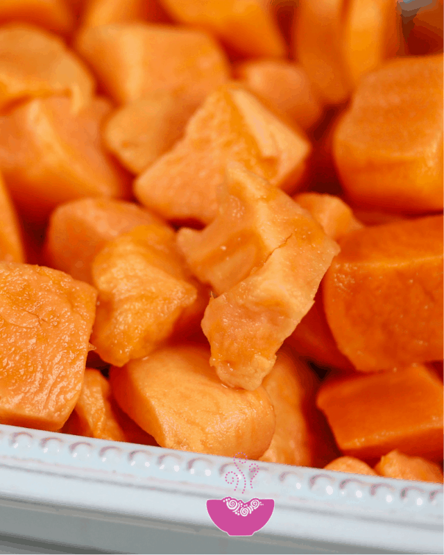 How to Microwave Sweet Potato Cubes