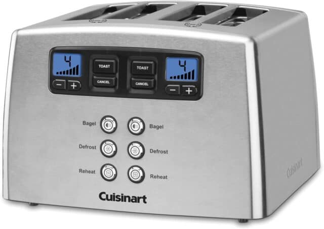 Cuisinart CPT-142BK 4-Slice Compact Plastic Toaster, Black