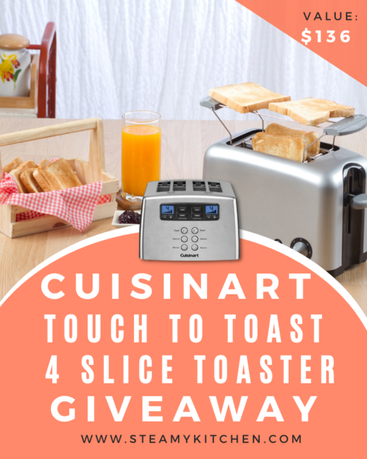 CuisinArt Touch to Toast 4 Slice Toaster Giveaway