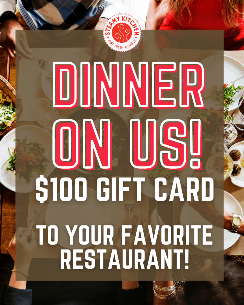 Dinner On Us $100 Gift Card Giveaway