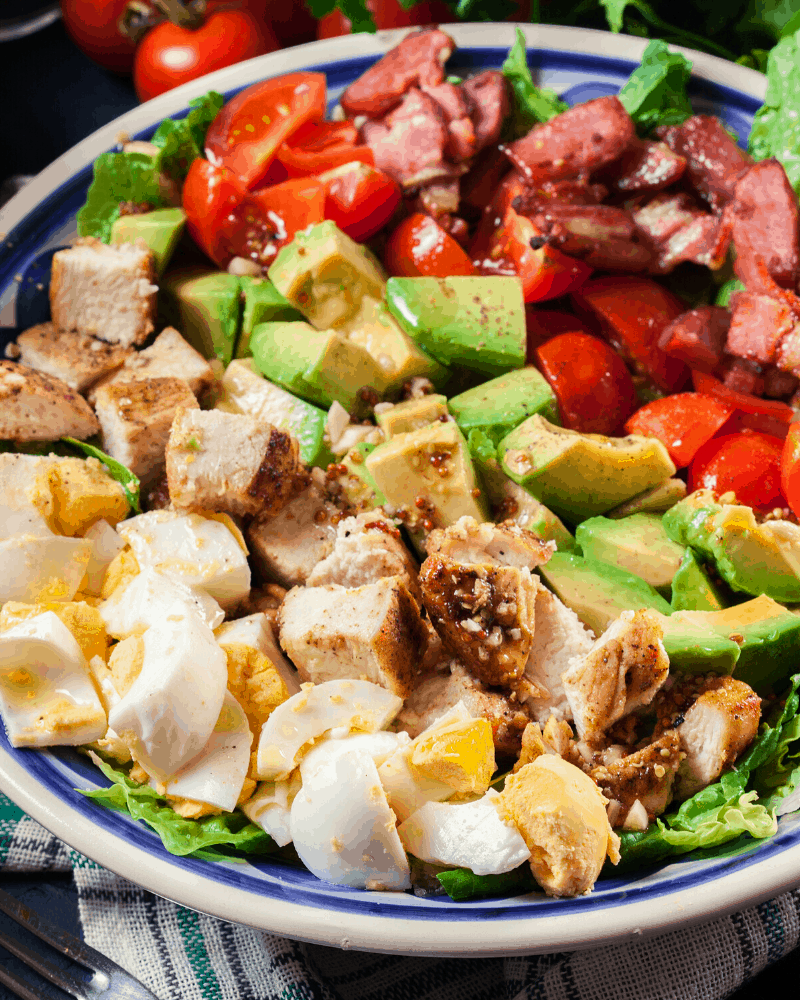 Leftover Turkey Cobb Salad • Steamy Kitchen Recipes Giveaways