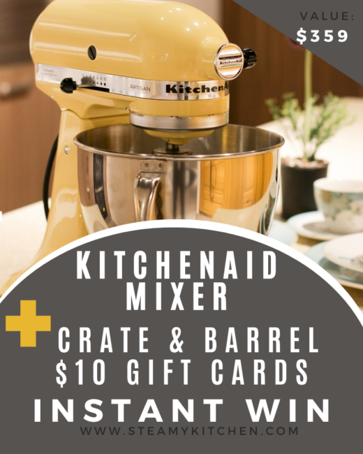 KitchenAid Instant Win Game • Steamy Kitchen Recipes Giveaways