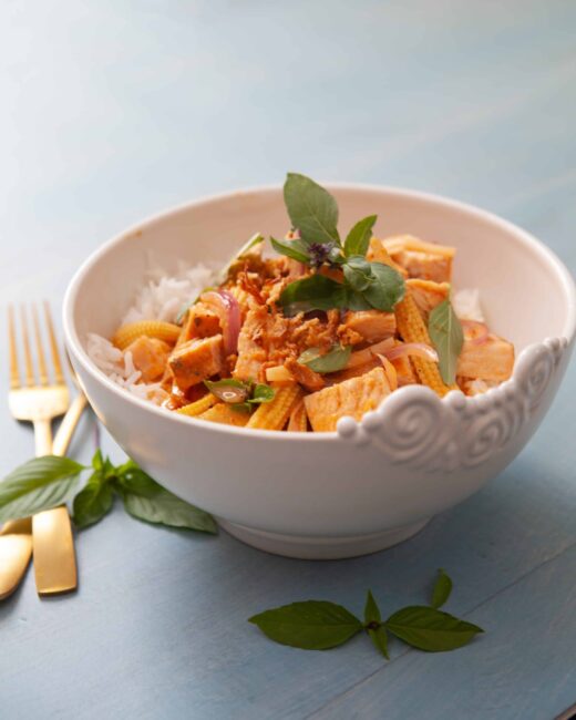 Leftover Turkey Thai Curry Buddha Bowl